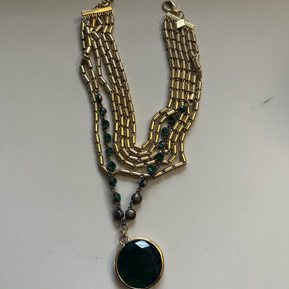 Sequin multi strand necklace
